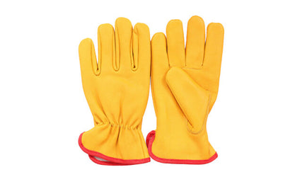YELLOW DRIVER GLOVES LINED