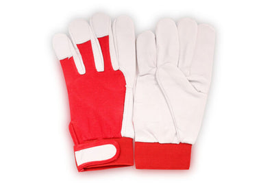 Work Gloves With Inter-Lock Back